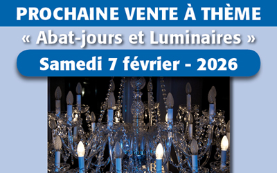Vente à thème – Luminaires et Abat-jours – Bourges – 7 février 2026