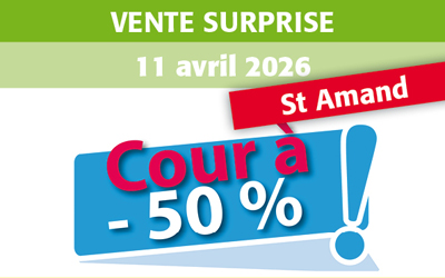 Vente surprise – St Amand-Montrond – 11 avril 2026